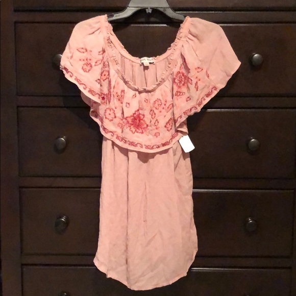 Pink Off The Shoulder Top - Picture 1 of 4
